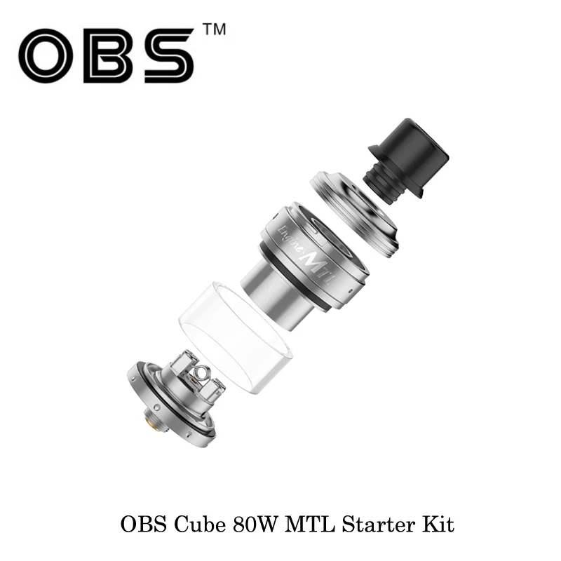 Электронная сигарета OBS Cube MTL 80 Вт стартовый набор 3000 мАч встроенный аккумулятор