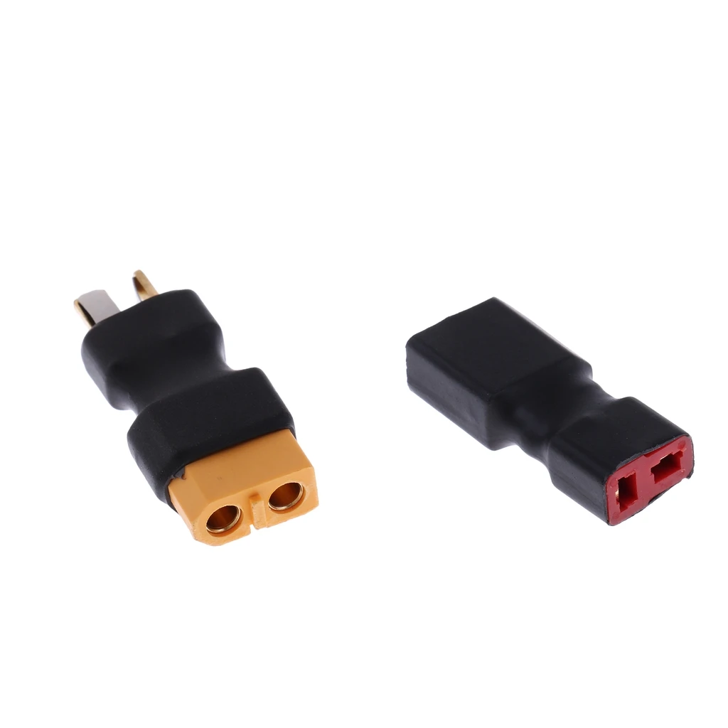 No Wires Connector - XT60 to T-Plug Adapter Deans Style for RC Cars & Boats