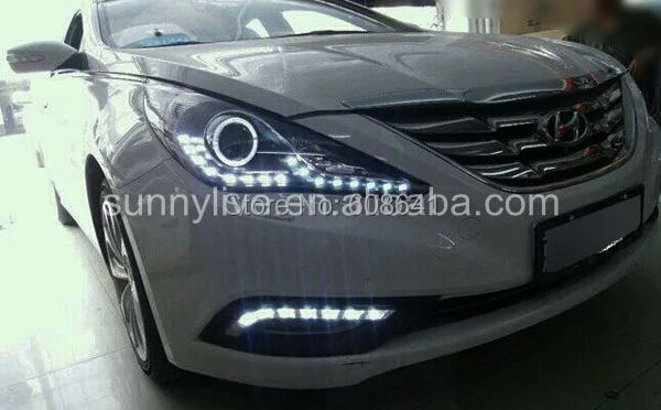 Для Hyundai Sonata светодиодные фары ангельские глазки от 2009 до 2011 года YZ|eye led|angel eyes ledangel