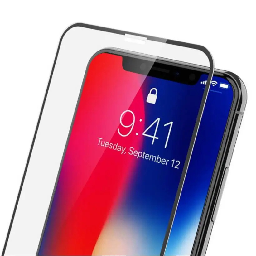 0,25 мм 3D 9 H ультратонкий изогнутая Защитная пленка для экрана для Apple IPhone X 10 Ten 5,8 закаленное стекло полное покрытие протектор экрана