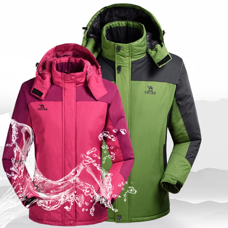 

Winter men women Camping & Hiking jacket outdoor Sport coat jaqueta thermal fishing skiing down jacket Waterproof Windproof 5805