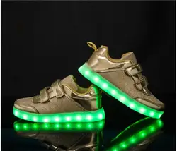 USB светящиеся кроссовки корзины Femme светодиодный обувь с подсветкой подошва для мальчиков светящиеся кроссовки Chaussure Enfant светодиодный