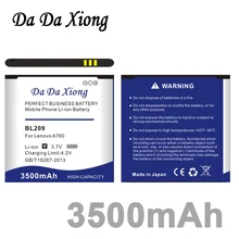 Аккумулятор Da Xiong 3500 мА/ч, BL209 Батарея для lenovo A706 A760 A630E A820E A516 A378T A398T A788T