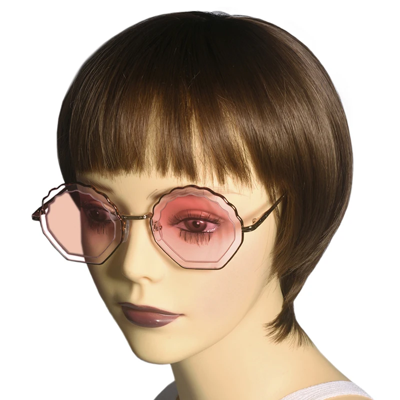 Dizai Круглые Солнцезащитные очки для женщин с защитой от ультрафиолета-маленькое лицо Ретро цветок женский дизайнерский стиль