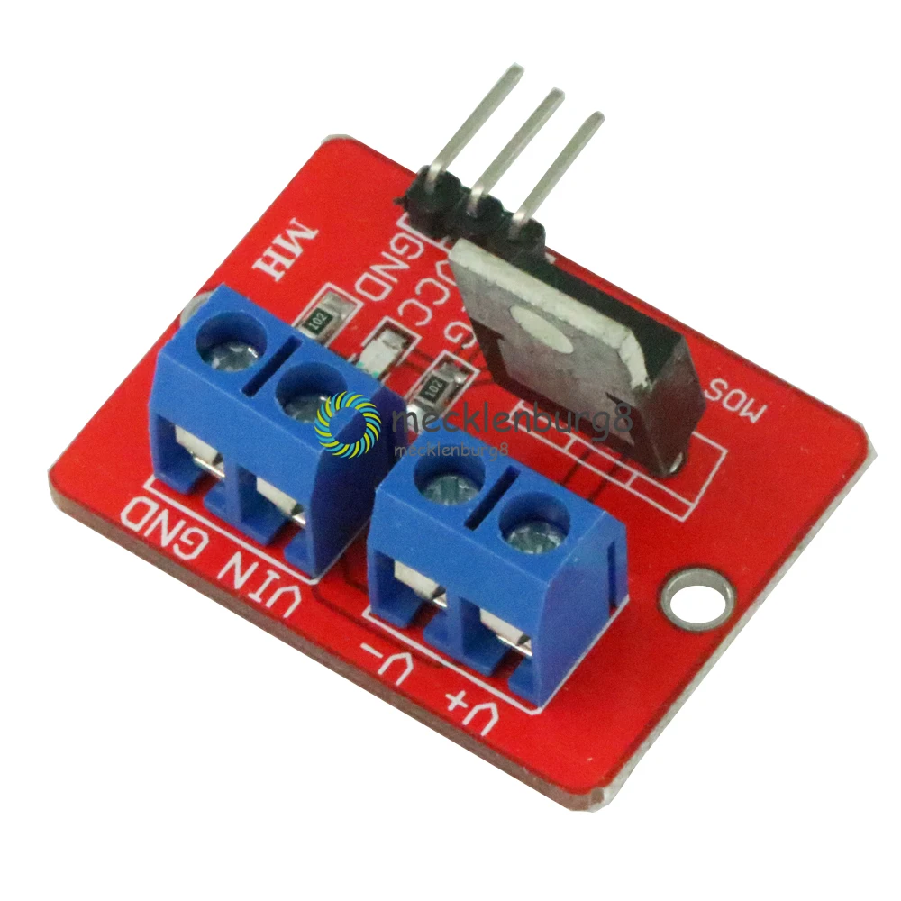 Топ Mosfet IRF520 модуль с кнопками 3 в 5 для Arduino MCU ARM Raspberry Pi MOS PWM затемняющий