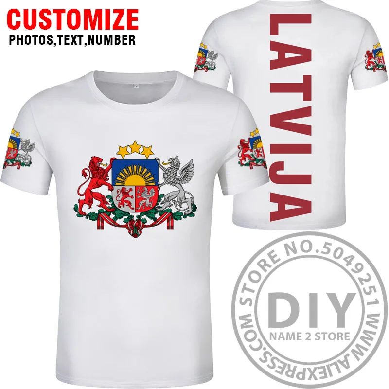 Латвийская футболка, сделай сам,, на заказ, с именем, номером lva, футболка, Национальный флаг, Республика, Латвия, страна, колледж, принт, фото, красная одежда - Цвет: Style 7