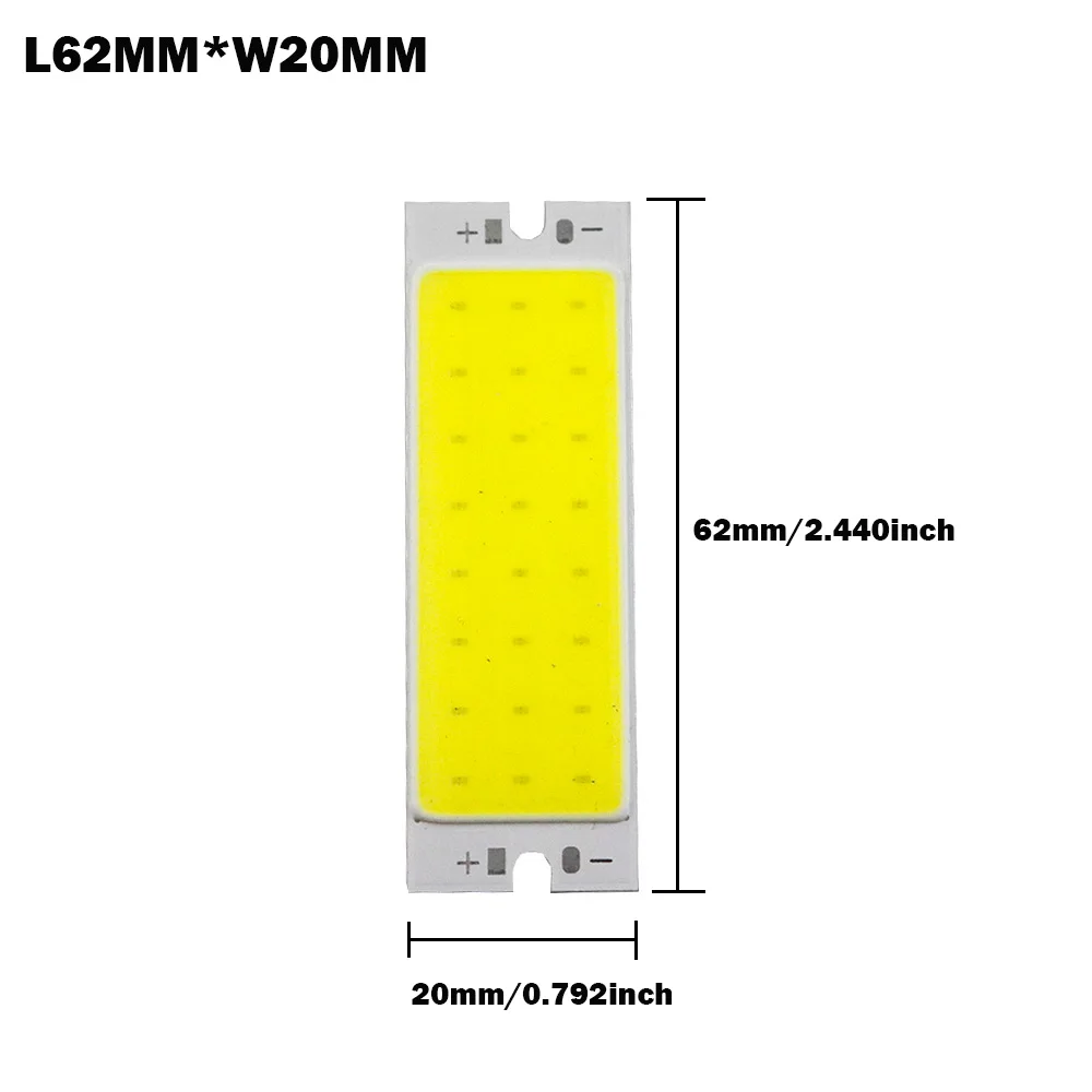 Супер яркий DC12V COB светодиодный светильник 5 Вт флип-чип натуральный белый бар светодиодный 62*20 мм Лампа для дома светильник ing светильник