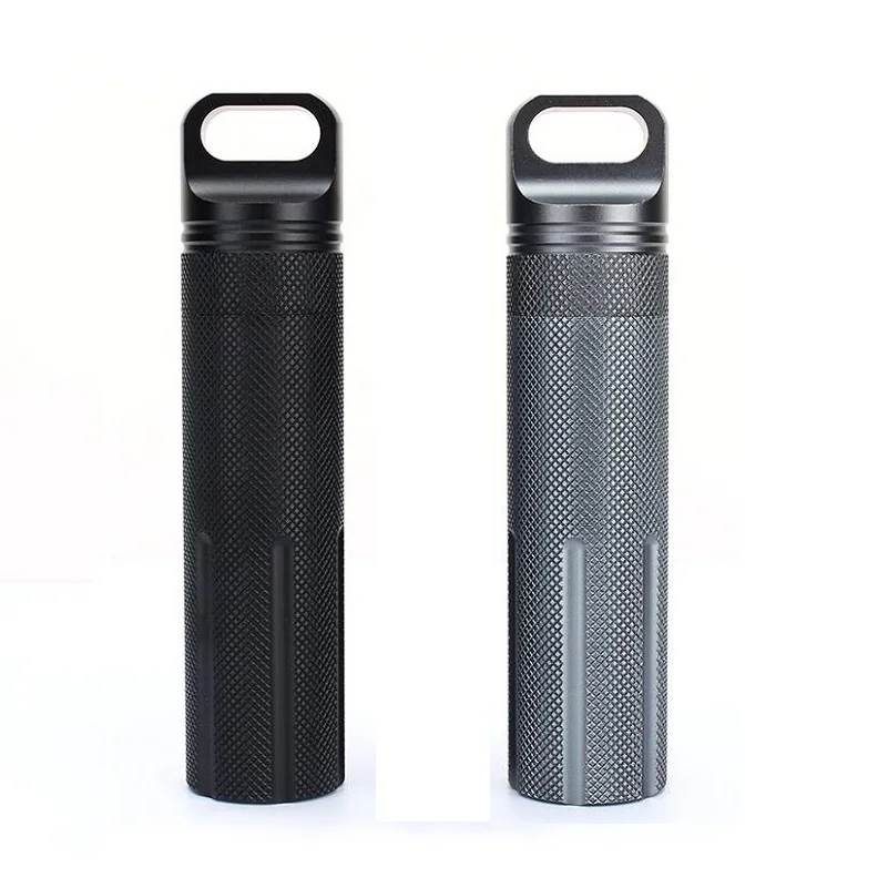 

Super Strong CNC Outdoor Waterproof Bottles Emergency First Aid Survival Pill Bottle Camping EDC Tank Box for Cigarettes Matches