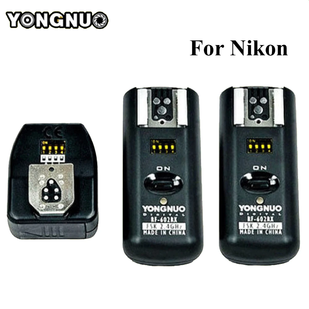 Беспроводной дистанционный триггер вспышки Yongnuo RF 602 RF602 N 1 передатчик + 2