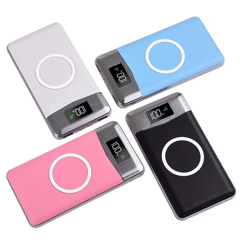 30000mah Power Bank External Battery Bank Built-in Wireless Charger Powerbank Portable QI Wireless Charger For iPhone Samsung 30000mah Power Bank External Battery Bank Built-in Wireless Charger Powerbank Portable QI Wireless Charger For iPhone Samsung