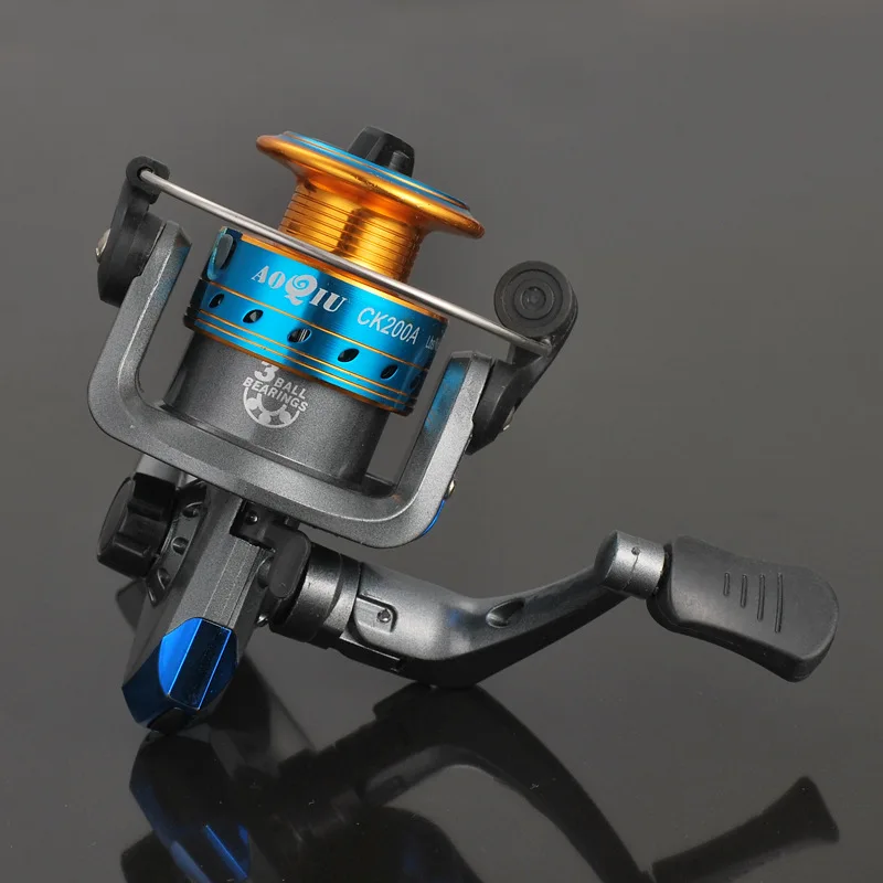 Metal 3BB Spool Spinning 200 Series 5.2:1 Fishing Reel Wheel Gear Ratio Knob Handle Right Left Hand Changeable jooyoo