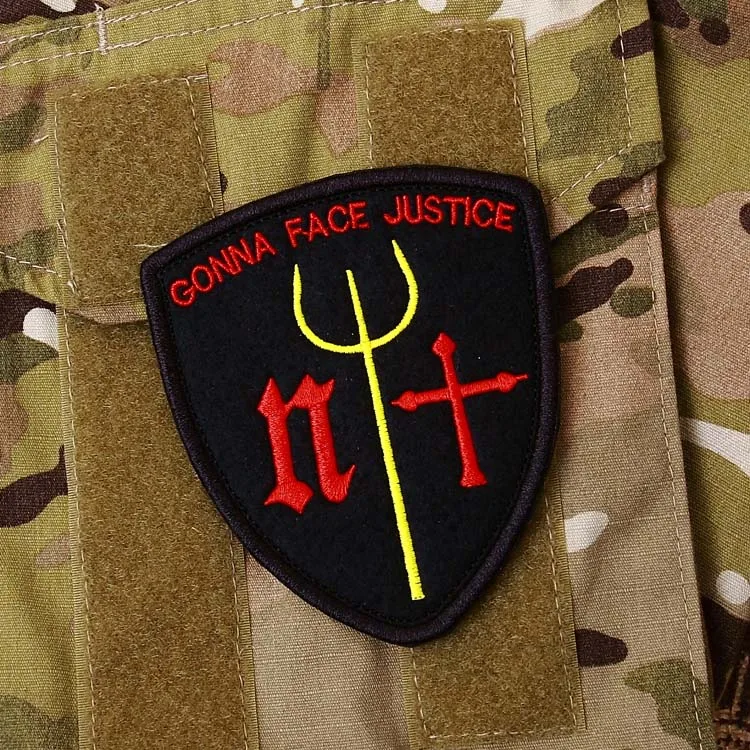 Tsnk Военная нашивка армейская женская кожаная куртка NSWDG/DEVGRU/Seal Team "GonnaFaceJustice" - Цвет: Черный