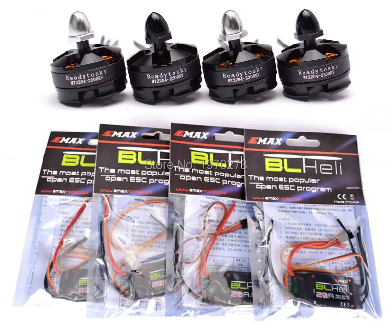 

4X MT2204 2300KV Brushless Motor & 4X BLHeli 20A ESC For MINI QAV250 280 Quadcopter