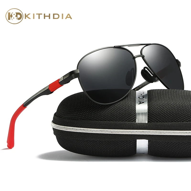 

KITHDIA Brand Alloy Frame Sunglasses Cool Polarized Men Sunglasses Male Driving Sun glasses for Men Vintage Gafas De Sol #KD216