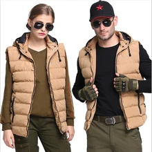 Открытый военный тактический жилет для пары Хаки Теплый мужской и женский унисекс жилет треккинг Кемпинг Альпинизм Охота Повседневный Спортивный жилет