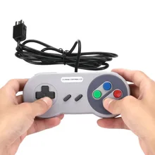Wired Game Controller Gamepad Joypad Button Cable For Super NES Game Console