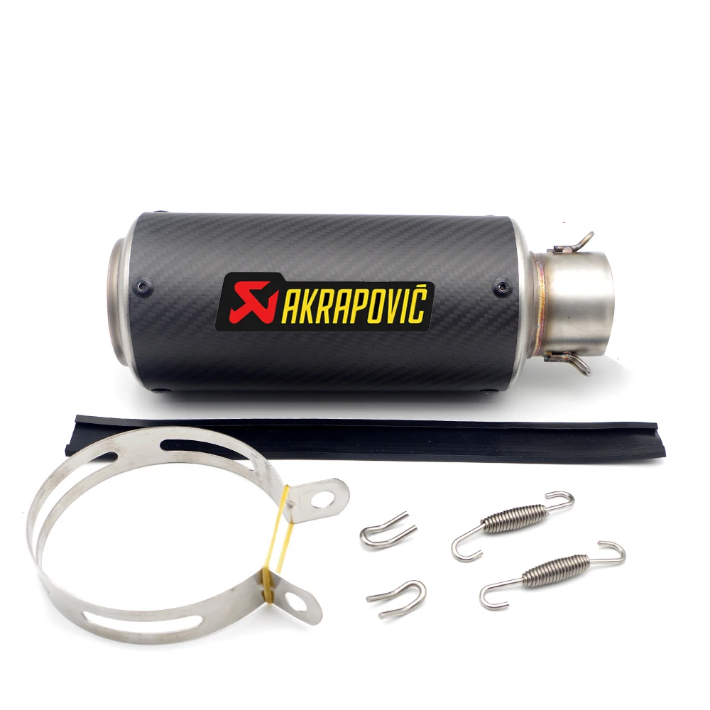 Akrapovic выхлопной мотоцикл дБ убийца 51/61 мм для honda cr 250 kawasaki zzr 400 ktm duke 690 suzuki bandit yamaha xt 660