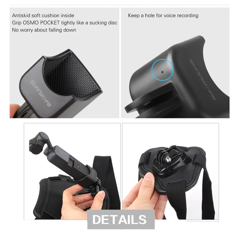 pet dog band Straps with J-Shape base for gopro hero camera dji Osmo Pocket camera Handheld gimbal Accessories 1 (21)