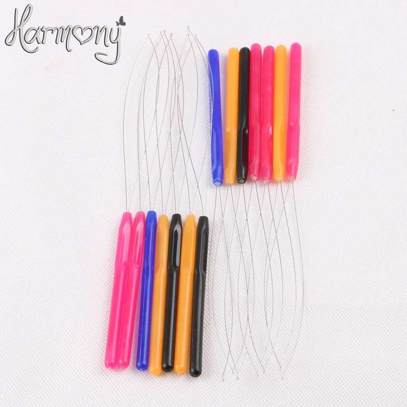 30pcs Micro Rings Loop Tool Loop Threader Pulling Needle Used With Hair
