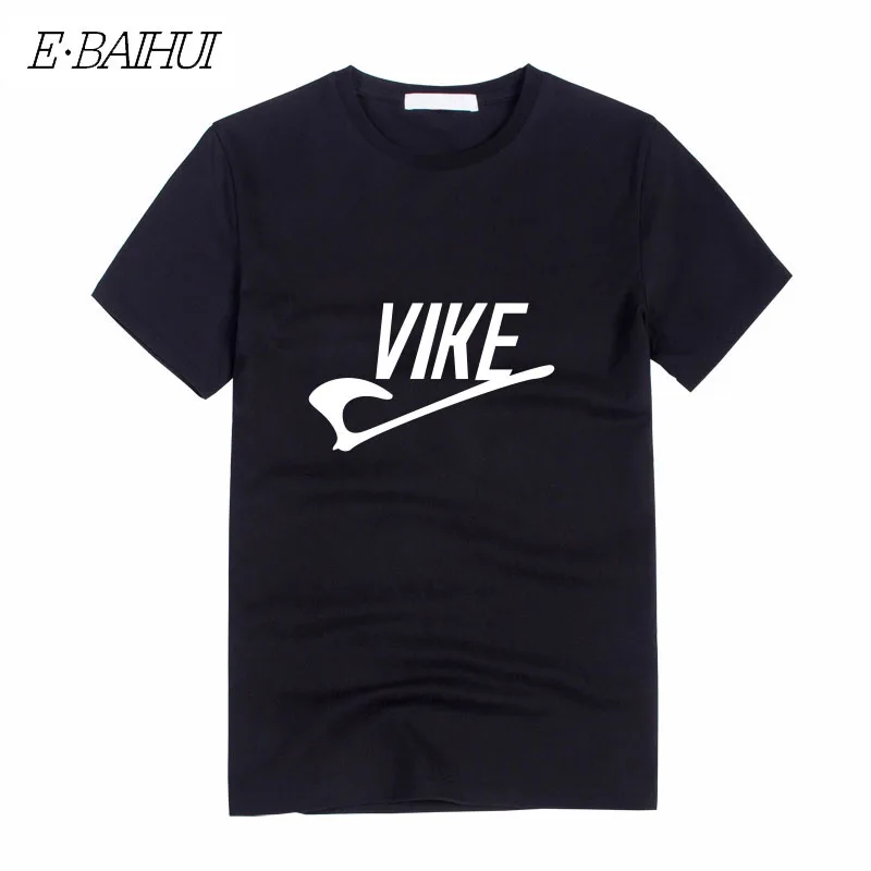 

E-BAIHUI Men's Fashion T Shirt Holiday Europe English Alphanumeric Print Street Style Sports Football Wear Casual Tee T-vike