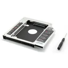 SATA 2nd HDD Caddy 9.5 мм для HDD SSD корпус жесткий диск Корпус Bay для Тетрадь странно optibay dvd-cd-rom