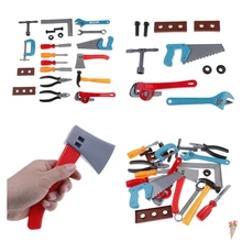 TOYZHIJIA 21 шт./компл. Плотницкие ролевые игры для детей развивающий набор подарки для детей мальчиков здания моделирование развивающие игрушки ребенок интеллектуальные Обучающие игрушки