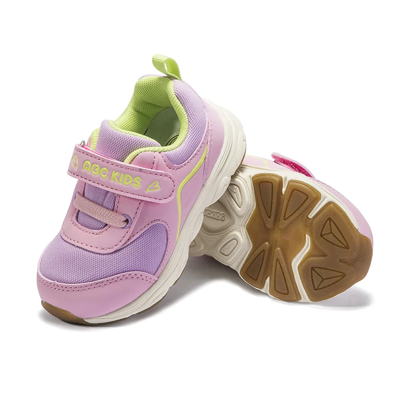 ABC KIDS/От 2 до 4 лет; розовые детские кроссовки; дышащая Нескользящая прогулочная обувь для маленьких девочек