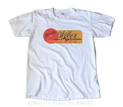 Винтажная Weber Cams Decal T Shirt-Hot Rod, скоростная Экипировка стильное зауженное пальто с буквенным принтом