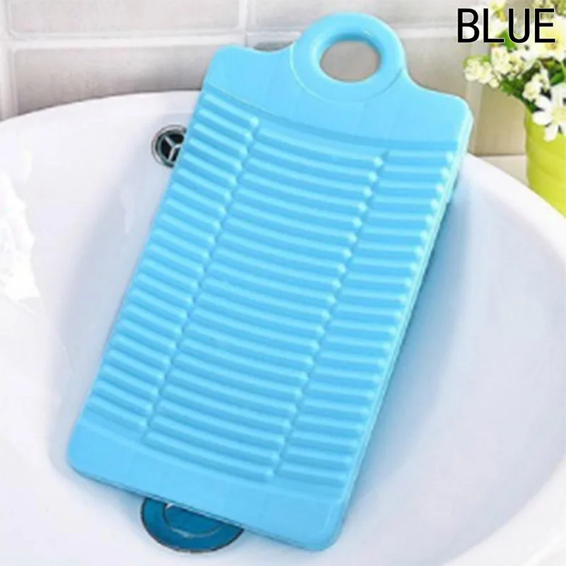 Plastic Anti-skid Thicken Antislip Washboard Mini Clean Laundry Dormitory Home Board Washing Plate - Цвет: BLUE