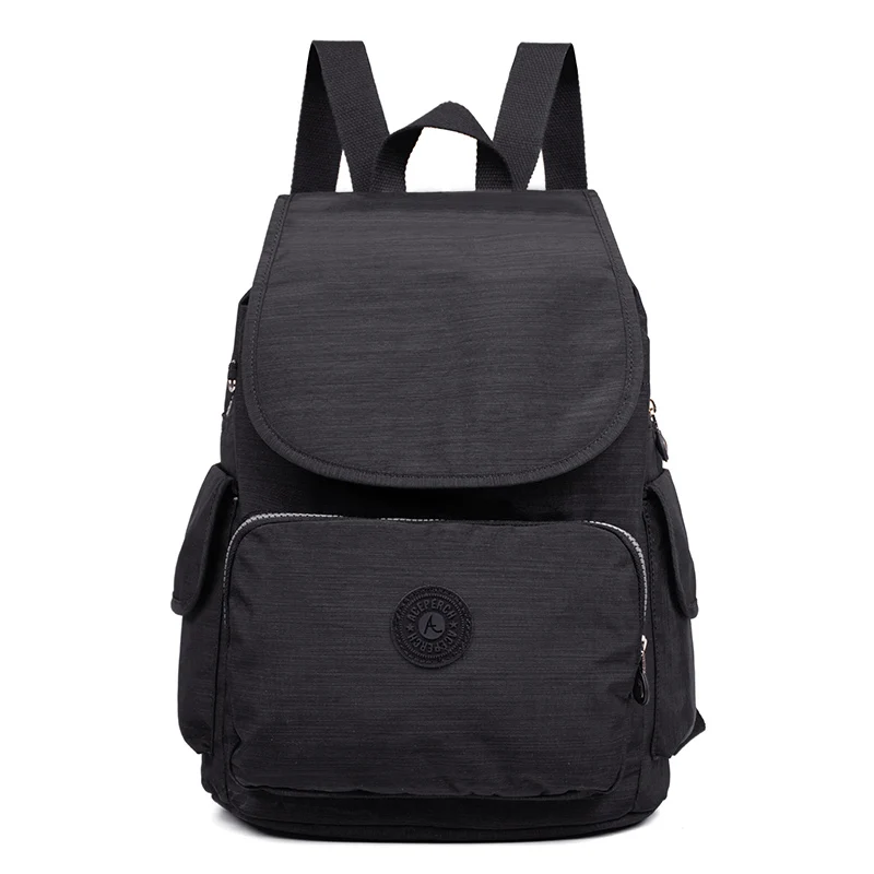 ACEPERCH, Женский рюкзак, нейлон, Mochila, женские рюкзаки для девочек-подростков, Женский школьный рюкзак на плечо, дорожная сумка - Цвет: Linen black