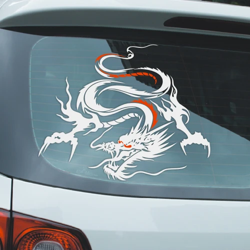 Dragon Totem Car Head Cover Sticker Personality Domineer Car Sticker Rear Block Glass Sticker Door Sticker-315