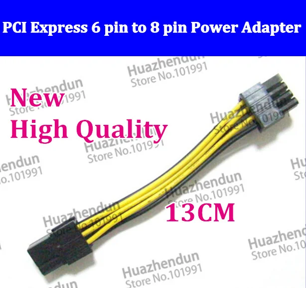 Computer Power Cables & Connectors PCI Express PCIE 6 Pin to 8 Pin Graphics Card Power Adapter
