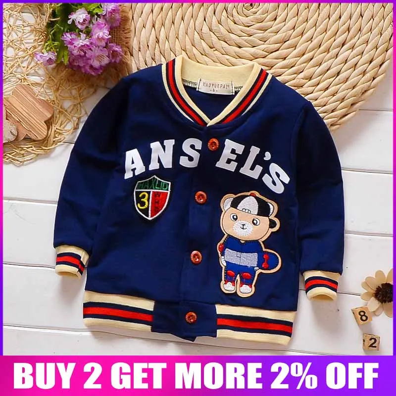 

BibiCola newborn baby fashion jacket infant baby spring autumn long sleeve coats clothing baby cartoon outerwear bebe costume