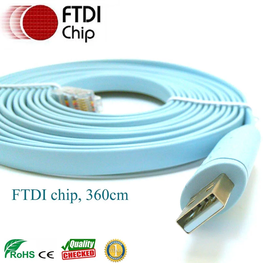 

3/6mtr FTDI USB RS232 to RJ45 Console Cable Long Version for Cisco Router Huawei Router Switch for Updating 72-3383-01