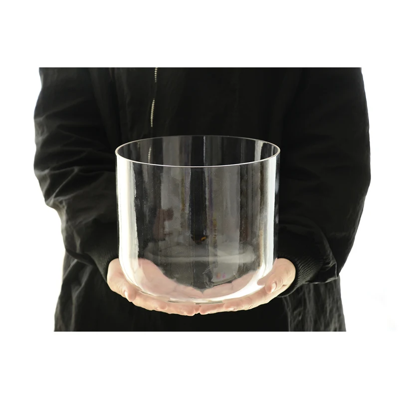 

TOPFUND A# G# note Chakra Clear Quartz Crystal Singing Bowl 8" ,O ring and Mallet included