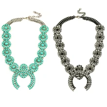 Быстрая, лучшие продажи Сквош ожерелье цветок, классический Сквош цветок ювелирные изделия, заявление Сквош-ожерелье