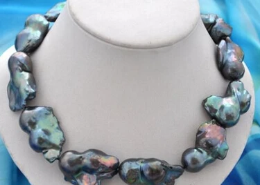 

11.24 baroque black keshi reborn pearl necklace