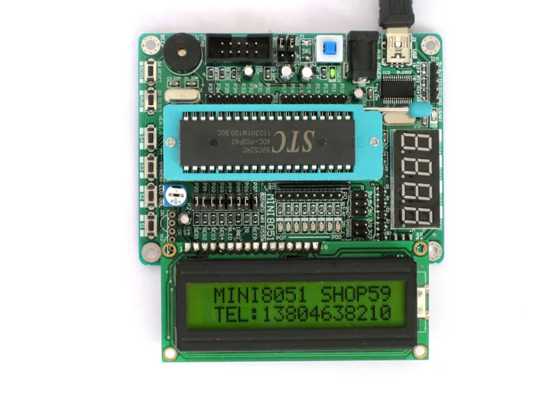 STC89C52 51 MCU минимальная системная плата Программист Скачать линии для щетки