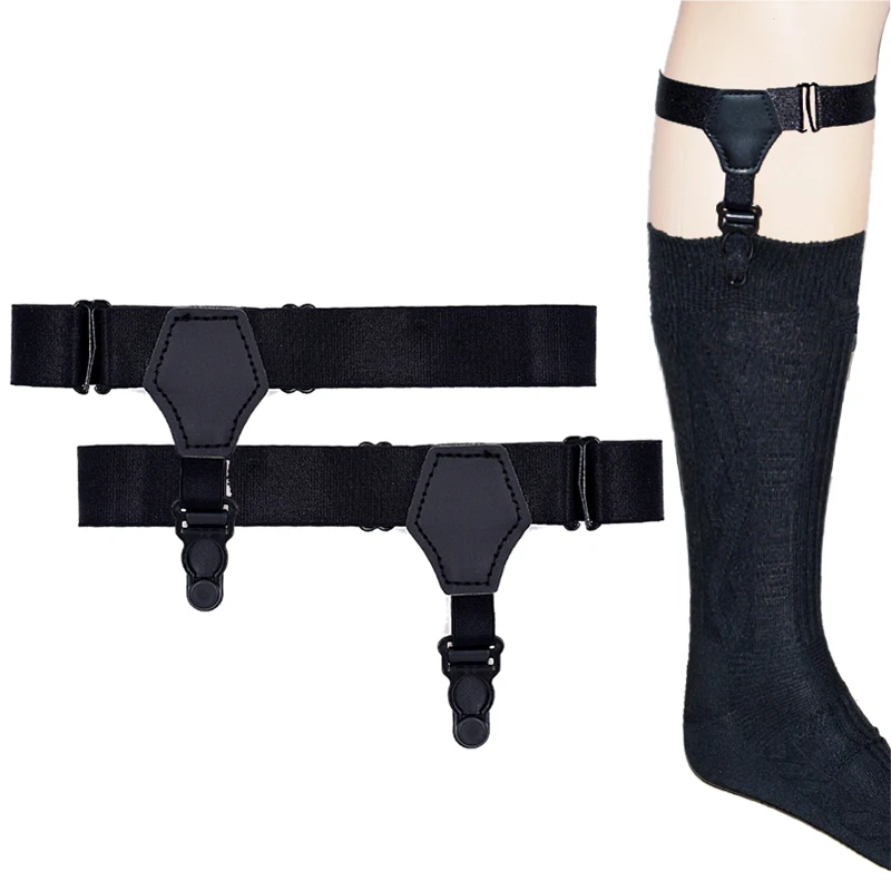 

Adjustable Men Sock Single Hull-Mouth Garter Suspenders Braces Clip Belt Hold Up Suspensorio Elastic Prevent off Sock Garters