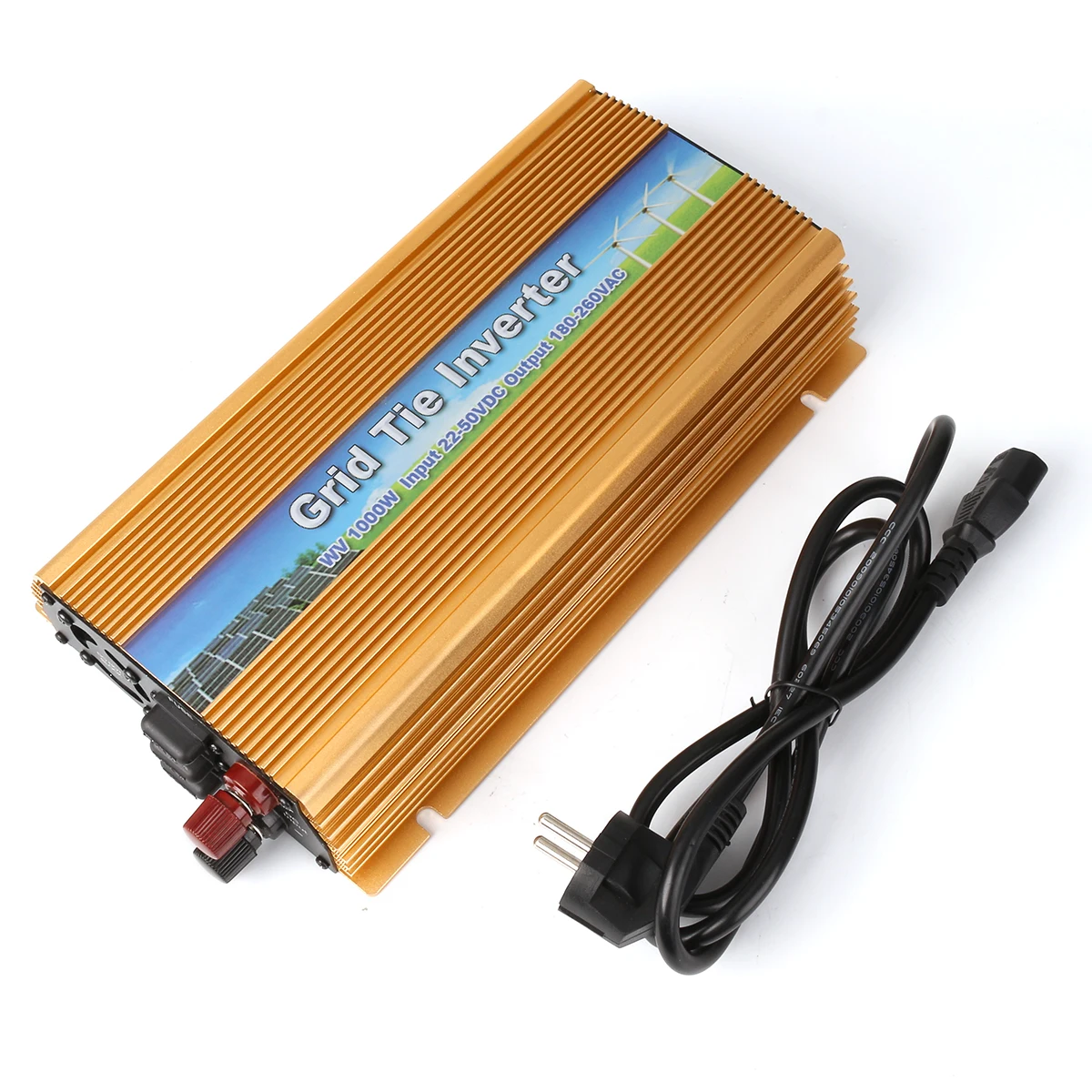 EU 1000W Grid Tie Power Inverter with MPPT For Home Solar Panel System Generator System,Input DC 22V-50V, Output AC 180V-260V