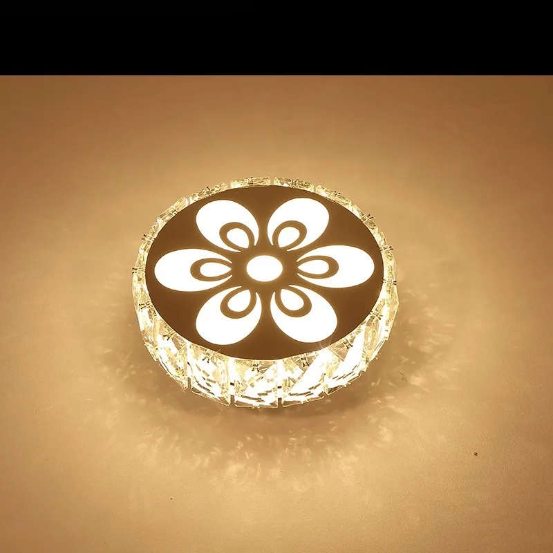 

IWHD Round Crystal LED Ceiling Lights For Living Room Modern Ceiling Lamps Bedroom Kitchen Lampara Techo Home Lighting Fixtures