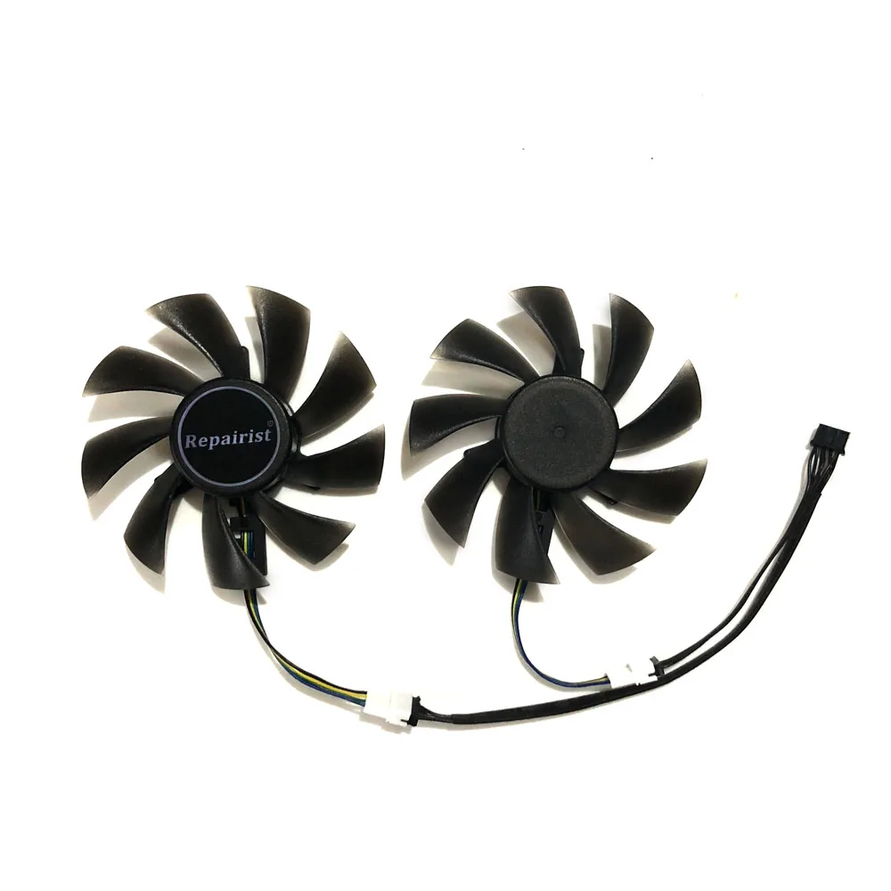 Вентилятор видеокарты 2 шт./компл. RX 580 AORUS VGA GPU 4pin 85 мм для кулера GIGABYTE RX580 GAMING 4G/8G
