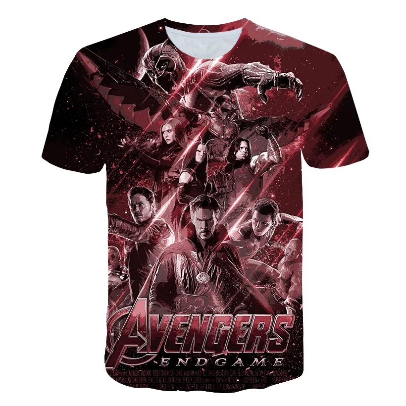 Marvel Movie Avengers Endgame Short Sleeve T Shirt Quantum Warfare Men/Women 3d Print t-shirt cool Tshirt Casual Summer Tops 7XL
