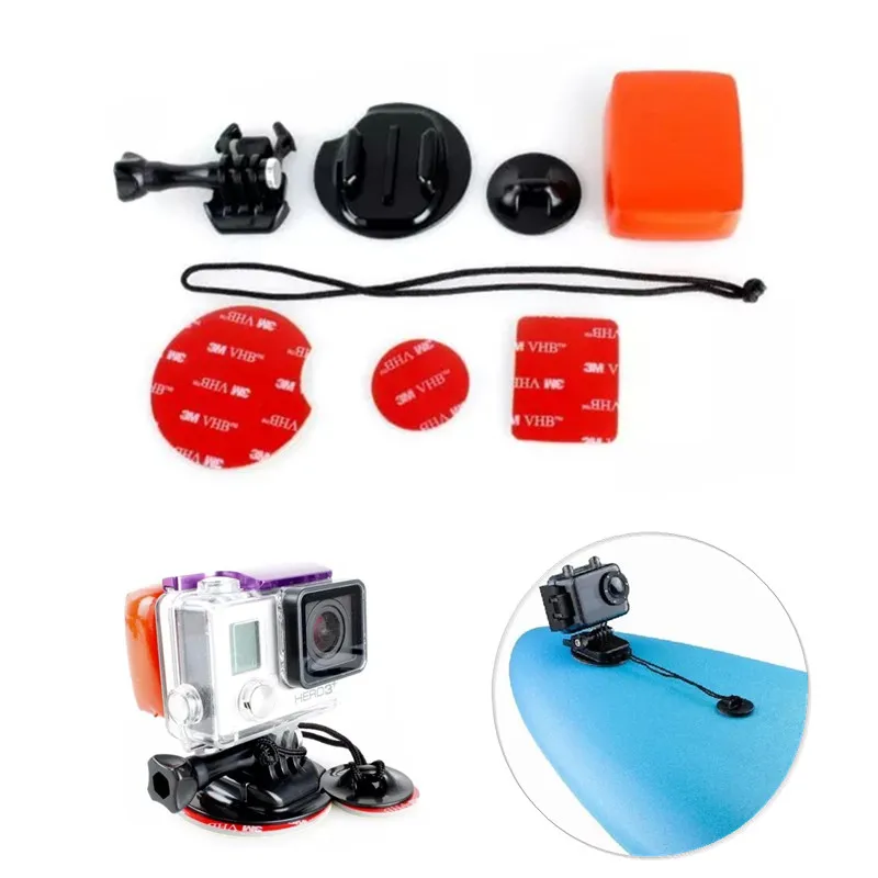 Accesorios Gopro surf Kit de montaje paquete tabla de surf Adhesive Mount para Gopro Hero 4/3 + / 3 / 2 Hero 4 sesión Xiaomi Yi|mount flash|mount accessories - AliExpress