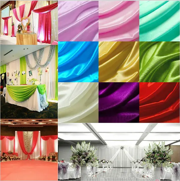 150cm 59inch Width Quality Pearly lustre ice silk cloth fabric gauze