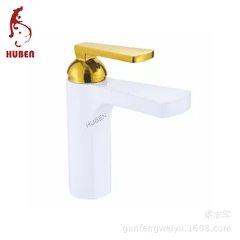 

Tiger Ben Full copper basin faucet hot fashion white paint hole wash basin bathroom basin taps