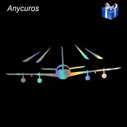 Anycuros самолет летающий самолет модный Декор наклейки Наклейка для автомобиля 16,4 см * 5,1 см