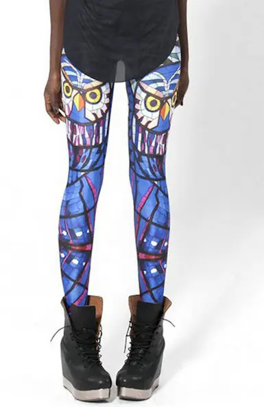 Лидер продаж, синие Леггинсы с принтом Галактики, готические креативные фитнес женские модные обтягивающие популярные сексуальные популярные штаны, BL-238 - Цвет: BL334