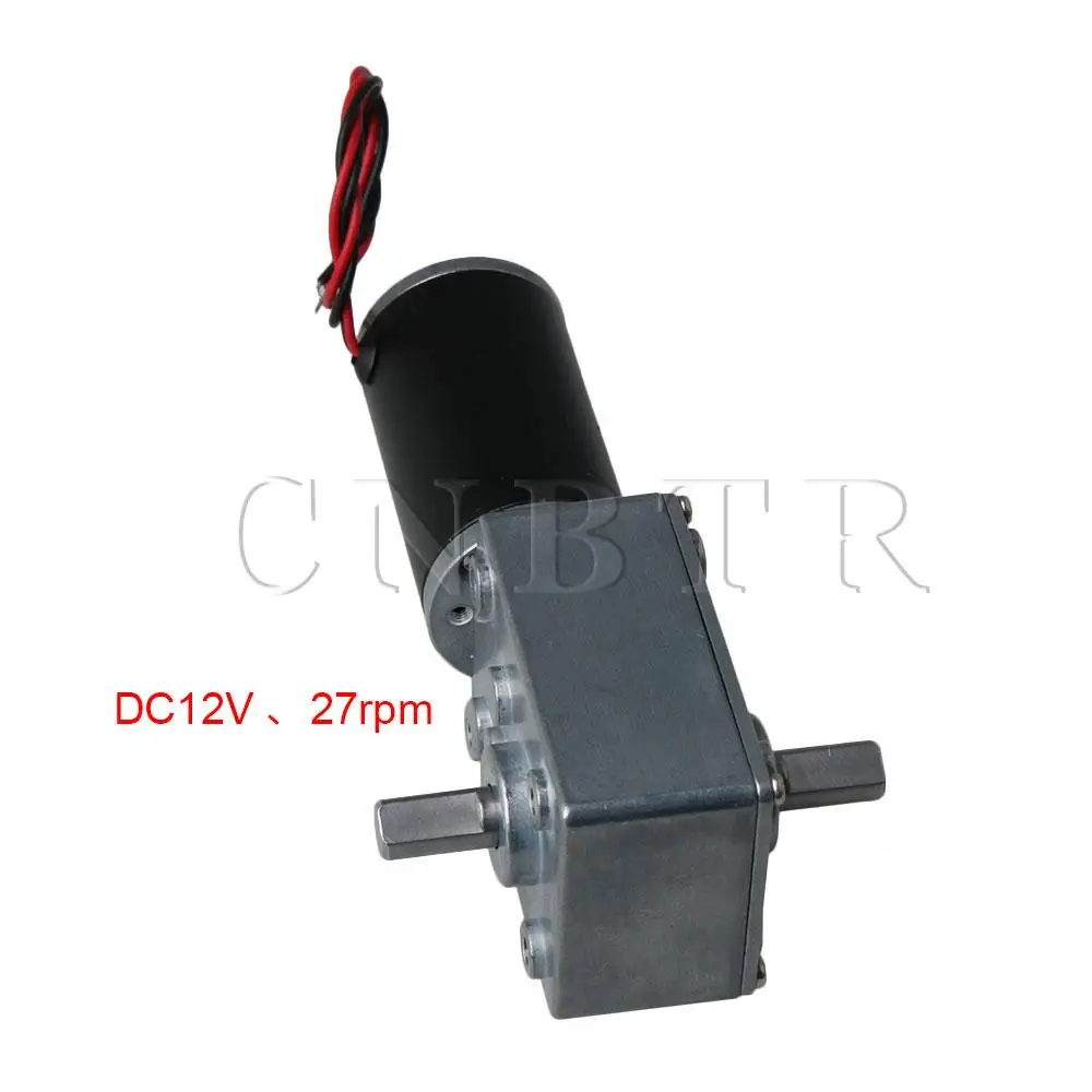 

DC 12V Reversible Speed Reducer Motor with Self-Locking 27 RPM for DIY