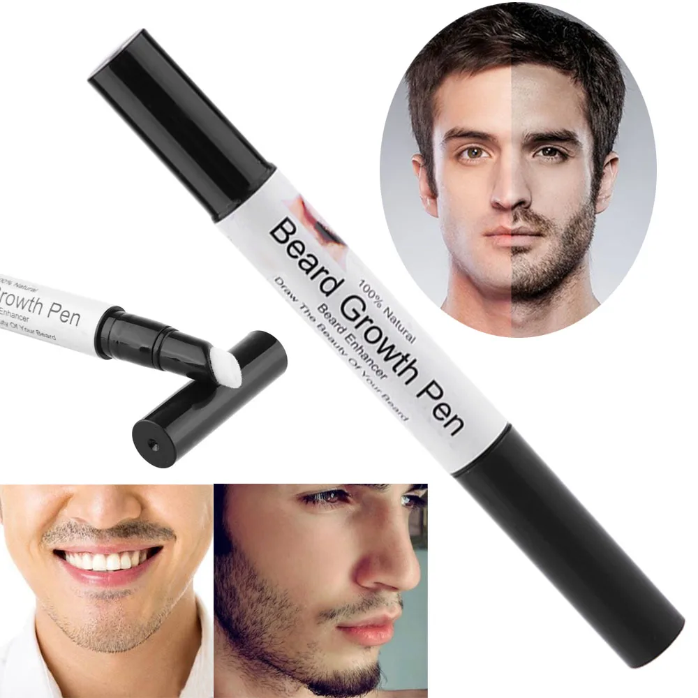 1 шт. быстрый рост бороды усилитель усов карандаш для укладки в форме спрея жидкое